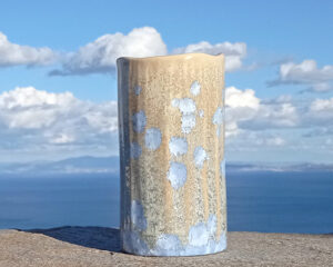 crystalline-wine-cooler-vase-silver-on-tan_sifnos-stoneware